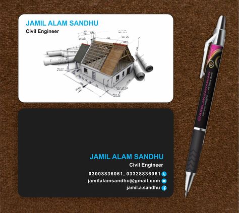 Careers Visiting Cards Design Civil Engineer, Civil Engineer Visiting Card, Architect Visiting Card Design Creative, Civil Engineering Logo, Engineer Business Card, Logo Engineering, Engineering Logo, Construction Business Cards, Architecture Presentation Board