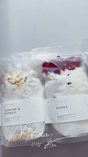 Bath Crumble Soaks – Subtle and Wild Spa Products Packaging, Bath Bomb Package Ideas, Bath Salts Packaging Ideas, Diy Body Scrub Recipes, Mood Candles, Bath Salts Recipe, Craft Market Display, Handmade Soap Recipes, Personalised Gifts Diy