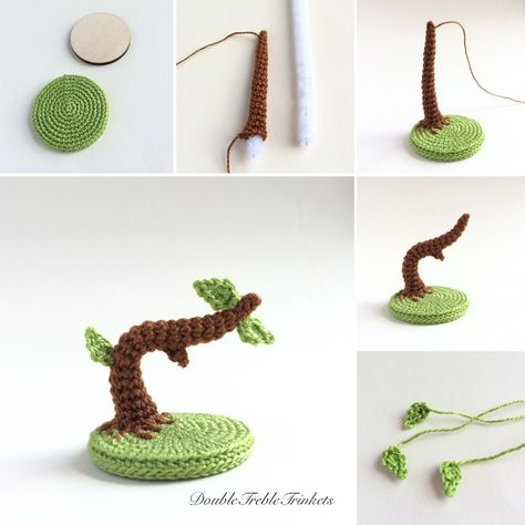 Crochet Tree, Crochet Cactus, Crocheted Items, Crochet Bouquet, Crochet Birds, Pola Amigurumi, Crochet Plant, Kawaii Crochet, Crochet Flower Patterns