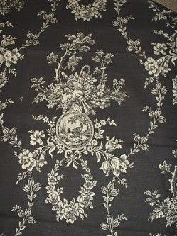 2.4 yds. Waverly Country Home Black/Ecru Toile Drapery Curtain Upholstery FabricI will be listint the black/ecru check companion for this fabric.100% cotton drapery weight toile.Colorways Black & Black Toile, Fabric For Sale, Home Black, Country Home, French Country Decorating, French Country, Country House, Upholstery Fabric, The Black