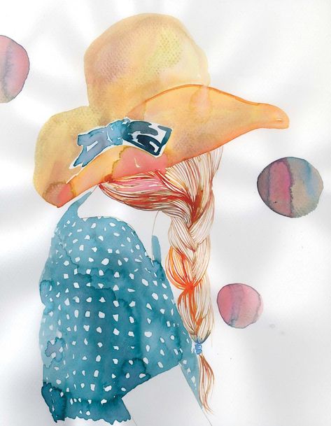 Samantha Hahn watercolors A Thousand Ships, Amazing Drawings, Watercolor Inspiration, Watercolor Portraits, Watercolor And Ink, Watercolor Print, Love Art, All Art, Colorful Art