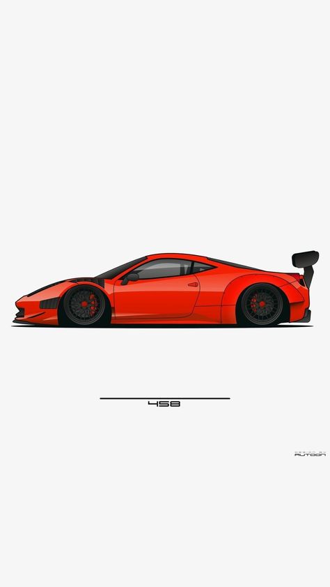 Car Side View, Car Animation, Car Iphone Wallpaper, F1 Wallpaper Hd, Jdm Wallpaper, Cool Car Drawings, Work Stickers, Car Artwork, Cool Car Pictures