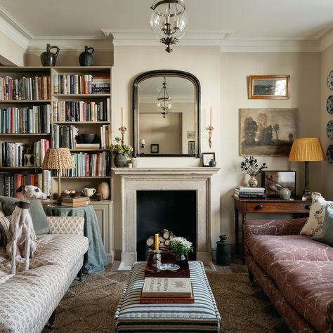 Michael S. Smith's New York penthouse | House & Garden English Country Living Room, Cotswold House, Ikea Units, Victorian Dressers, Farrow & Ball, Casa Country, London Flat, London House, Victorian Terrace