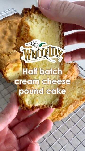 Half Pound Cake Recipe, Baking Deserts, Bookmark Icon, Cream Cheese Pound Cake Recipe, Cheese Pound Cake, Almond Pound Cakes, Whole Cake, Patty Cake, Sour Cream Pound Cake