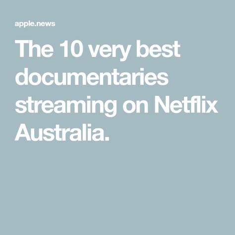 The 10 very best documentaries streaming on Netflix Australia. Good Documentaries To Watch, Best Documentaries On Netflix, Famous Murders, Documentary Now, Evil Geniuses, Filthy Rich, Netflix Documentaries, Best Documentaries, Sundance Film