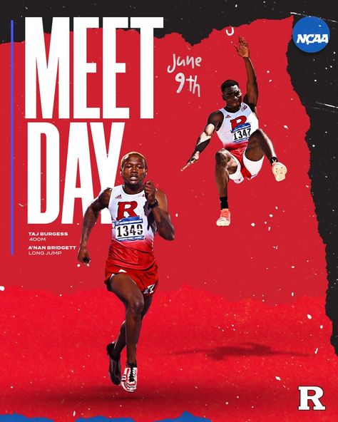 College Sports Graphics, Track And Field Sports, Sports Design Ideas, Track Meet, Birthday Party Decorations Diy, Sports Design Inspiration, Long Jump, Sports Flyer, Sports Wall