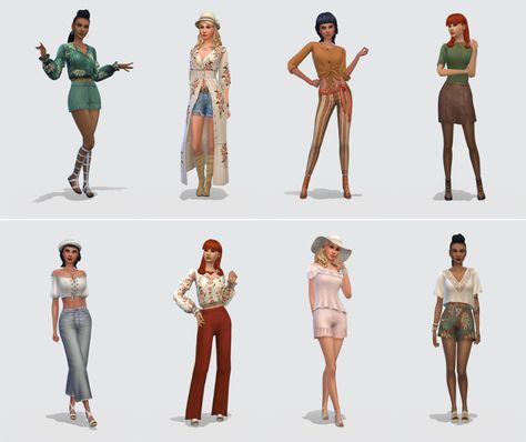 Netz-à-porter – outfits ready to wear for your sims (no CC required) - Page 18 — The Sims Forums No Cc Outfit Sims 4, Sims 4 Clothes No Cc, Sims 4 Character Ideas Base Game, Sims No Cc, Sims 4 Base Game Outfits Ideas, Cc Lookbook, Sims 4 Cheats, Sims 4 Challenges, Sims 4 Characters