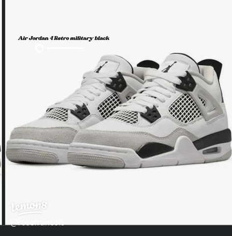 Jordan 4 Retro Military Black, Original Air Jordans, Jordan Shop, Lv Sneakers, Jordan 4’s, Black And White Nikes, Jordan 4s, Jordan Shoes Retro, All Nike Shoes