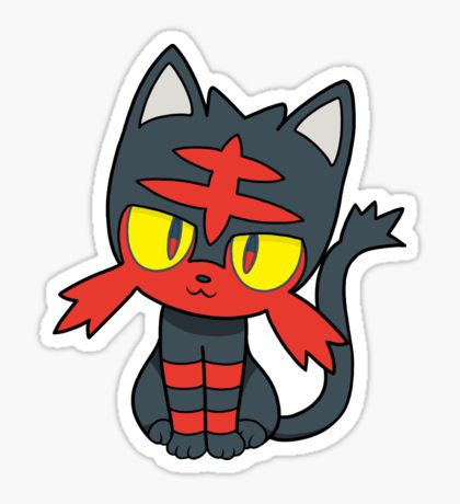 Litten Sticker Litten Pokemon, Pokemon Litten, Lego Pokemon, Pokemon Painting, Pokemon Sketch, Sticker Tattoo, Tattoo Trend, Pokemon Birthday Party, Pokemon Stickers