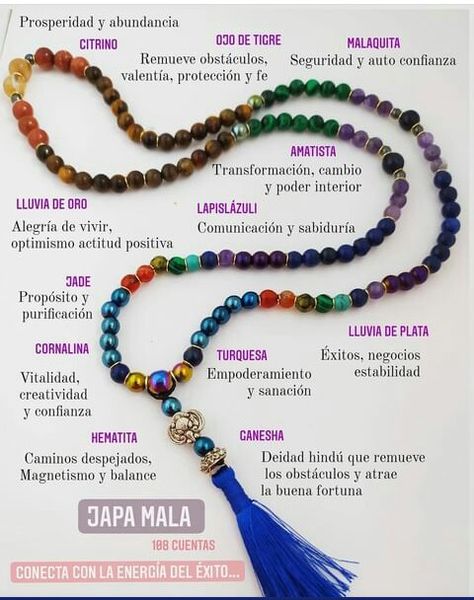 Mala Necklace Diy, Mala Making, Crystal Healing Chart, Mala Jewelry, Yoga Mantras, Mala Bead Necklace, Spiritual Crystals, Crystal Healing Stones, Les Chakras