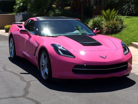 Hot pink 2014 Corvette C7 Stingray Corvette C7 Stingray, Pink Corvette, 2014 Corvette, C7 Stingray, Pink Clocks, Pink Cars, Crazy Cars, Car Things, Red Corvette