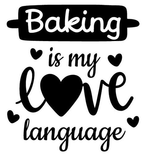 You show love in the most fabulous way, so let everyone know with our Baking is my Love language wall decal. This Baking wall graphic will look perfect in your kitchen right by your mixer, and the cute wall decor makes a great gift too! This Baking is my love language sticker will look wonderful when you pair it with our Baked With Love and Fat Chef decal. This wall sticker for your kitchen can be ordered in several sizes, but can also be custom sized for your specifications. Please email us at Quotes About Cooking, Stencils Printables Templates, Kitchen Decals, Baking Quotes, Cricut Svgs, Cooking Quotes, Baked With Love, Kitchen Wall Decals, Decal Ideas