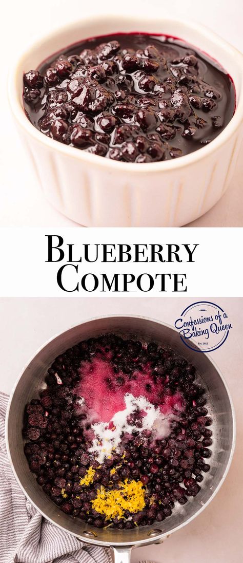 Learn how to make a delicious and versatile blueberry compote with either fresh or frozen blueberries. Perfect for topping pancakes, yogurt, or ice cream. Blueberry Compote Pancakes, Mixed Berry Recipes, Pancakes Yogurt, Blueberry Compote Recipe, Raspberry Compote, Fall Favorites Recipes, Berry Dessert Recipes, Blackberry Recipes, Blueberry Compote