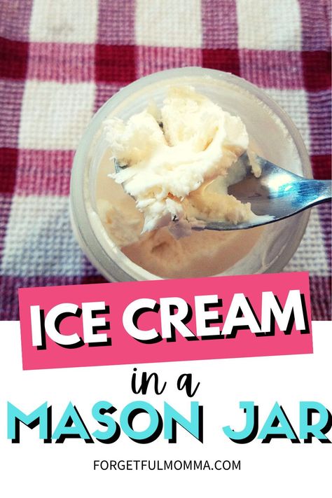 Let’s make ice cream this summer! Have you tried to make ice cream in a jar with your kids before? It is a fun summer treat! Ice Cream In A Jar, Ice Cream Mason Jars, Mason Jar Ice Cream, Jar Ice Cream, Backyard Summer, Summer Camp Crafts, Easy To Make Desserts, Make Ice Cream, Whipping Cream