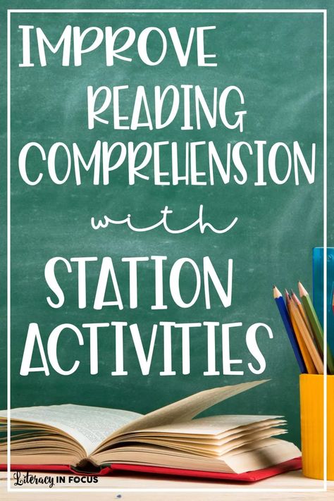 Reading Comprehension Games, Teaching Comprehension, Text To Text Connections, Teaching Reading Comprehension, Improve Reading Comprehension, College Paper, Reading Stations, 6th Grade Reading, Learning Stations