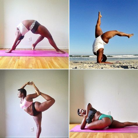 Love Jessamyn Stanley's positive message about loving your body and doing what you love! #curvyyoga Yoga Plus Size, Hata Yoga, Relieve Gas, Plus Size Yoga, Sup Yoga, Estilo Fitness, Yoga Exercises, Pose Yoga, Yoga Photography