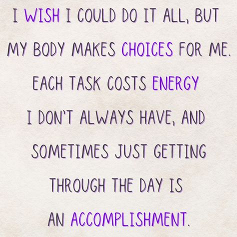 ✨Some days, just making it through is a victory.✨ Living with chronic illness means rationing energy, making tough choices, and sometimes feeling like even the smallest tasks are monumental. Remember, your strength is in the quiet battles no one sees, and it’s okay to honor the fact that you showed up today. #ChronicIllness #InvisibleIllness #EnergyManagement #SpoonieLife #ChronicWarrior #MigraineurMolly #ChronicFatigue #SmallWins #Accomplishments #SelfCompassion No Means No, Gbs Syndrome, Multiple Sclerosis Quotes, Living With Chronic Illness, Illness Humor, Dealing With Difficult People, Chronic Migraines, Invisible Illness, Chronic Fatigue