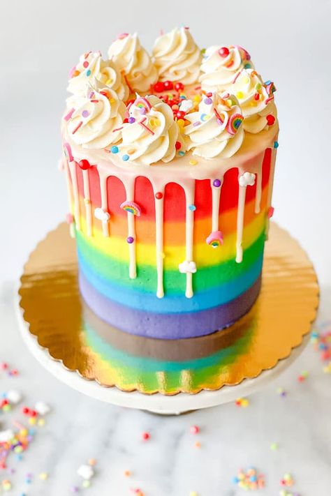 Cookie Dessert Recipes, Stonewall Riots, Gluten Free Candy, Holiday Baking Recipes, Ganache Recipe, 3rd Birthday Cakes, Cake Cookie, Rainbow Food, Cake Decorating Designs