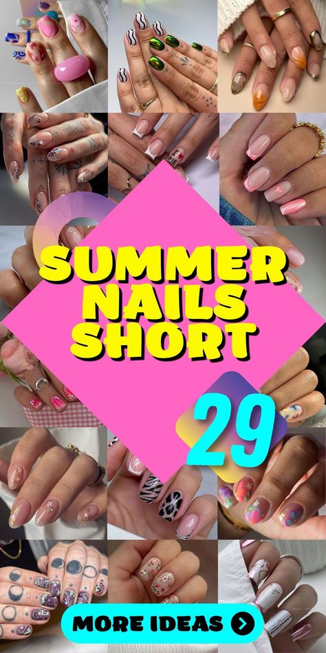 Neon Nights: Electrifying Short Neon Nails for Summer Fun.Light up the summer nights with electrifying short neon nails. Choose bright neon shades of green, pink, or yellow for a fun, eye-catching look. These simple yet bright designs are ideal for summer parties, festivals, or just adding a pop of color to your everyday style. Short Neon Nails, Pretty Nail Ideas, Short Summer Nails, Nude Polish, Pink Polish, Neon Nights, Nail Art Pen, Simple Nail, Short Nail Designs