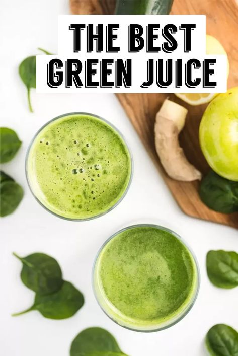 Green Juice For Gut Health, Best Green Juice, Best Green Juice Recipe, Green Juice Benefits, Green Juice Recipe, 7 Mars, Green Juices, Spinach Juice, Cleansing Drinks