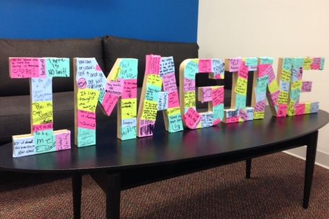 Turning your "101 Reasons to Choose Destination Imagination" into a work of art for our headquarters! #IamDI Dbt Activities, Destination Imagination, Brown Co, Team Challenges, Visual And Performing Arts, Steam Activities, Inspire Students, Infinite Possibilities, Creative Classroom