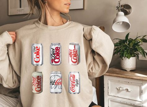 diet coke aesthetic sweatshirt Diet Coke Sweatshirt, Diet Coke Aesthetic, Coke Aesthetic, Cute Crew Neck, Aesthetic Sweatshirt, Diet Coke, Christian Gifts, Crew Neck Sweatshirt, Diet