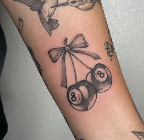 Cherry Tattoo, Cherry Tattoos, Eight Ball, Tattoos For Women Flowers, Ideas Style, Home Ideas, Tattoos For Women, Tatting, Cherry