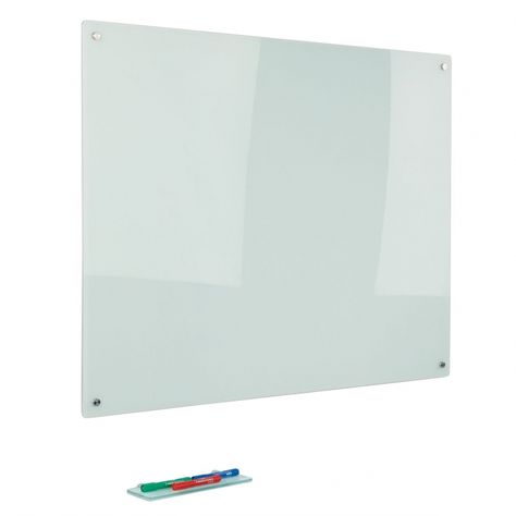 This Magnetic Glass Whiteboard offers a stylish and contemporary look for any modern premises. The clean lines of this magnetic glass dry wipe board are enhanced by the chrome mounts which float the board away from the wall. The surface cleans easily with no ghosting and the board is made from toughened safety glass with a steel back. All fixings are included. These whiteboards are an ideal solution for use in offices, conference rooms, boardrooms, meeting rooms and training rooms, as an inf Magnetic Glass Board, Rolling Whiteboard, Glass White Board, Glass Whiteboard, Psychologist Office, Whiteboard Wall, Notice Boards, Office Storage Solutions, Wall Writing