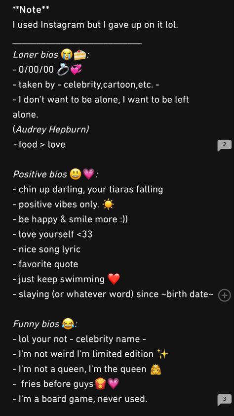 Alone Bio For Instagram, Bio For Instagram, Emoji For Instagram, Positive Vibes Only, Chin Up, Left Alone, I Want To Be, Happy Smile, At School