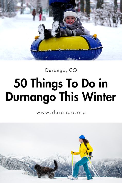 https://www.durango.org/blog/post/things-to-do-durango-winter/ Durango Colorado Winter Outfits, Durango Colorado Christmas, Durango Colorado Winter, Christmas Vacation Destinations, Colorado Christmas, Grand Junction Colorado, Colorado Trail, Family Ski, Family Ski Trip