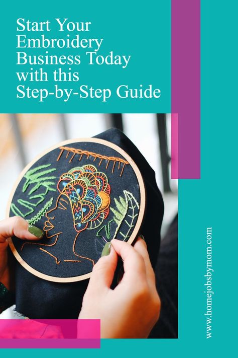 Ready to start your own embroidery business? 🤩 This step-by-step guide has everything you need to get started! 📚 #Embroidery #entrepreneurs #smallbusiness Embroidery Business, Great Business Ideas, Creating A Business Plan, Business Launch, Small Business Loans, Embroidery Tshirt, New Bus, Design Career, Types Of Embroidery