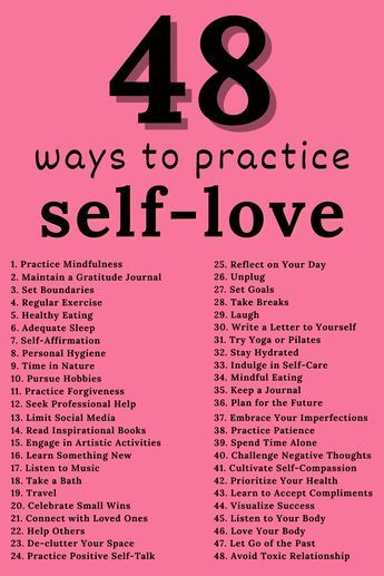 Here are 48 actionable ways to practice self-love and self-care. Learn how you can start to love and care for yourself with these simple yet powerful tips. Click for a full list. Remember to be kind to yourself and learn to love every part of you. Enjoy! Self Love Activities For Women, How To Practice Self Love, Ways To Love Yourself, Selfcare Ideas, Creative Snaps, Journey Journal, Self Help Skills, Care For Yourself, Spa Days