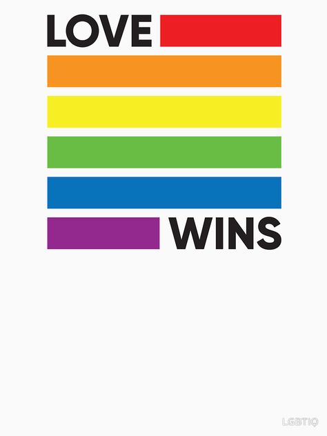 Rainbow Flag Love Wins - LGBT Pride by LGBTIQ redbubble Monday Morning Quotes, Pride Quotes, Lgbt T Shirts, Pride Day, Love Wins, Lgbt Art, T Shirt Art, Rainbow Wallpaper, Love And Pride