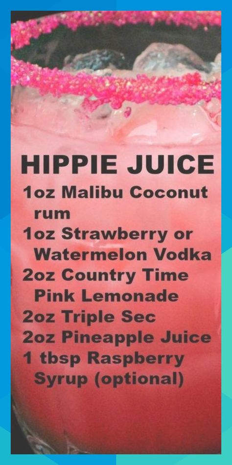 Infused Fruit, Hippie Juice, Beautiful Drinks, Malibu Coconut, Jungle Juice, Vegetable Drinks, Coconut Rum, Juice Drinks, Pink Drinks