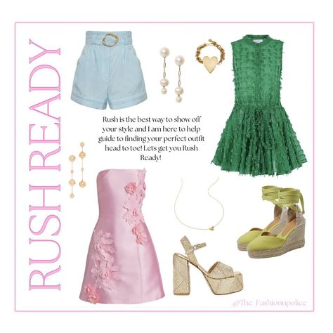 Let’s get ready for rush together! #rush #sorority #styling Rush Outfits Sorority, Bama Rush, Rush Sorority, Sorority Rush Outfits, Rush Week, Rush Outfits, Elevated Fashion, Sorority Rush, Fashion Mood Board