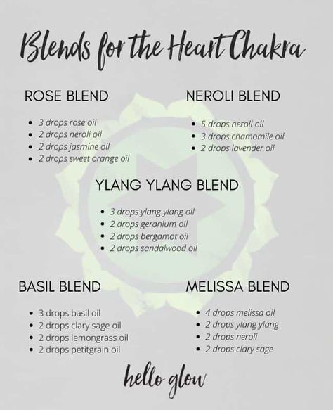 Heart Chakra Oil Blend, Heart Chakra Essential Oil Blend, Healing Essential Oils Diffuser Blends, Essential Oil Blends For Heart Chakra, Heart Chakra Essential Oils, Essential Oils For The Heart, Chakra Diffuser Blends, Essential Oils For Health, Chakra Essential Oil Blends