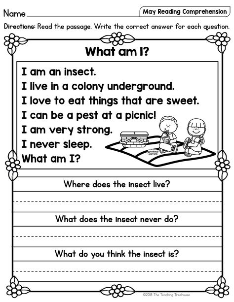 FREE Reading Comprehension Passages For Kindergarten And Theme Of A Story, Reading Comprehension Kindergarten, Kindergarten Reading Worksheets, First Grade Reading, Reading Comprehension Passages, Comprehension Passage, Education Motivation, Education Quotes For Teachers, Reading Worksheets