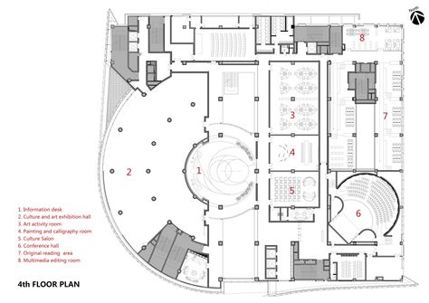 Baiyunting Culture and Art Center / Dushe Architectural Design Co Cultural Center Floor Plan, Cultural Center Architecture, Museum Flooring, Art Galleries Architecture, Museum Plan, Culture Center, Nick Bateman, Art Galleries Design, Art Plan