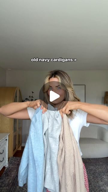 Lindsey Stackhouse on Instagram: "Wait these cardigans are all SO good. Super soft, stretchy, and can be styled a few ways. I sized up to a large in each.

Comment SHOP below to receive a DM with the link to shop this post on my LTK ⬇ https://liketk.it/4N5lY

Old navy, cardigan, teacher outfit, back to school 

#oldnavystyle #oldnavyfinds #cardigan #oldnavy #fallfashion #momoutfit, over 30 style" Cardigan Teacher Outfit, Button Down Cardigan Outfit, Navy Cardigan, Teacher Outfit, Cardigan Outfits, Navy Fashion, Mom Outfits, Cardigans, Old Navy