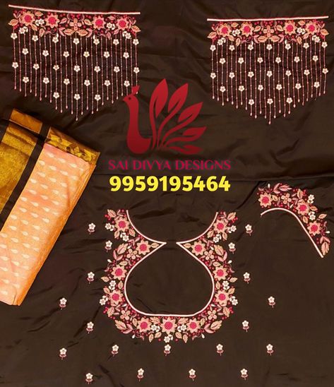 Aari Work Full Blouse Designs, Computer Work Blouse Designs Latest Boat Neck, Latest Simple Computer Work Designs, Boat Neck Computer Embroidery Designs, Boatneck Computer Embroidery Designs, Pattern Work Blouse Designs, Computer Work Boat Neck Designs, Computer Embroidery Simple Designs For Blouses, Computer Blouse Designs