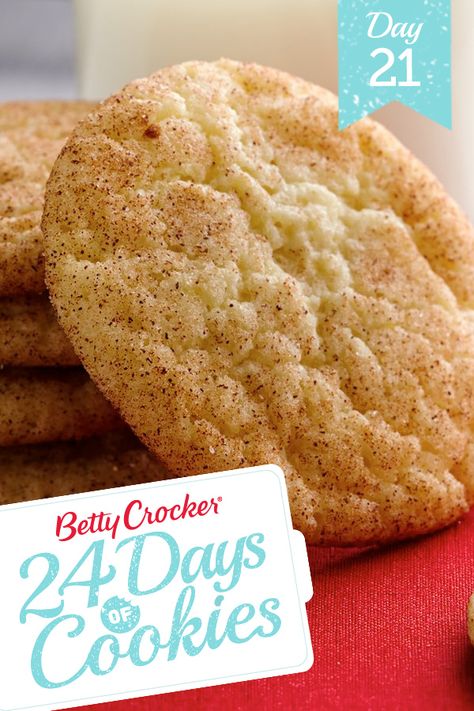 Betty Crocker Cookies, Betty Crocker Sugar Cookies, Snickerdoodle Cookies Easy, Betty Crocker Cake, Snickerdoodle Cookie, Betty Crocker Recipes, Snickerdoodle Recipe, Cookies Gluten Free, Snickerdoodle Cookies