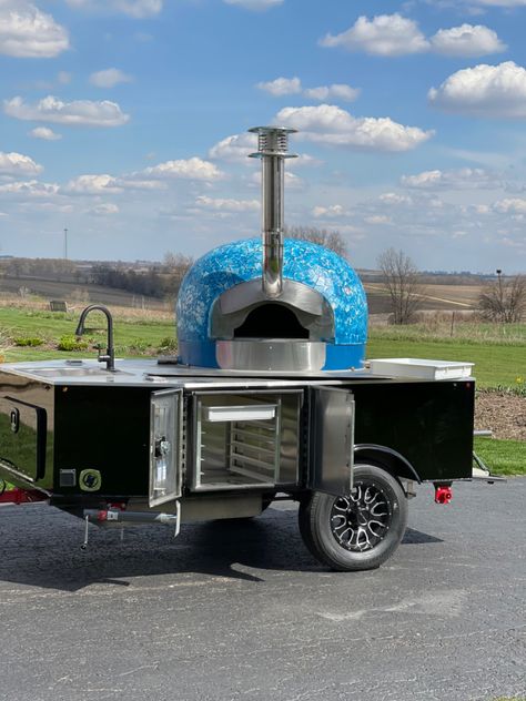 Mobile Pizza Oven Trailers, Pizza Cart, Wood Pizza Oven, Pizza Trailer, Mobile Pizza Oven, Pizza Oven Plans, Pizza Catering, Pizza Food Truck, Pizza Truck