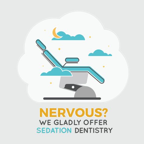 DOES GOING TO THE DENTIST make you feel stressed or nervous? Ask us about sedation dentistry to help you relax during your visit! Dentist Social Media, Dentist Marketing, Going To The Dentist, Dental Posts, Dental Fun, Sedation Dentistry, Dental Facts, Dental Emergency, Dental Marketing