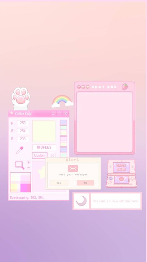 Pink aesthetic iPhone Wallpaper #aesthetic #pink #iphone #wallpaper #gamer #girl #kawaii #cat #paws #computer Kawaii Computer Aesthetic, Pink Gaming Aesthetic Wallpaper, Girly Coding Aesthetic, Cute Computer Aesthetic, Pink Technology Aesthetic, Pink Gamer Wallpaper, Pink Internet Aesthetic, Kawaii Gamer Wallpaper, Aesthetic Gamer Wallpaper