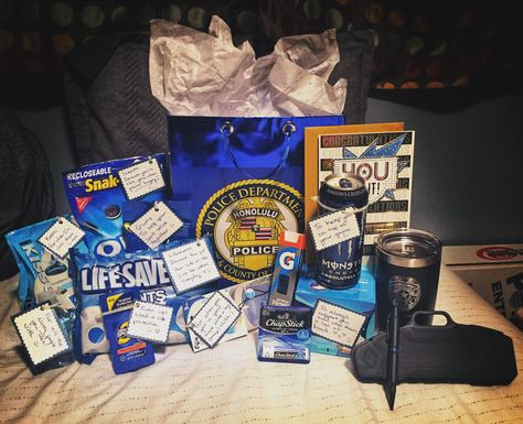 Police Officer Graduation Gift, Gift Basket For Police Officer, Police Academy Care Package, Police Officer Gift Basket, Police Gift Basket, Police Academy Survival Kit, Gifts For Police Academy Graduation, Police Week Gifts Ideas, Police Banquet