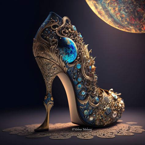 Shoes Fantasy Design, Magic Shoes Art, Boots Fantasy Heels, Dragon Shoes Heels, Fantasy Footwear, Historical Dresses Victorian, Vishma Maharaj, Decorative Shoes, Dresses Victorian