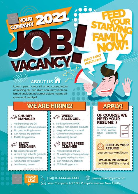 Job Vacancy Flyer #Affiliate #Job, #Affiliate, #Vacancy, #Flyer Job Vacancy, Poster Design, Design