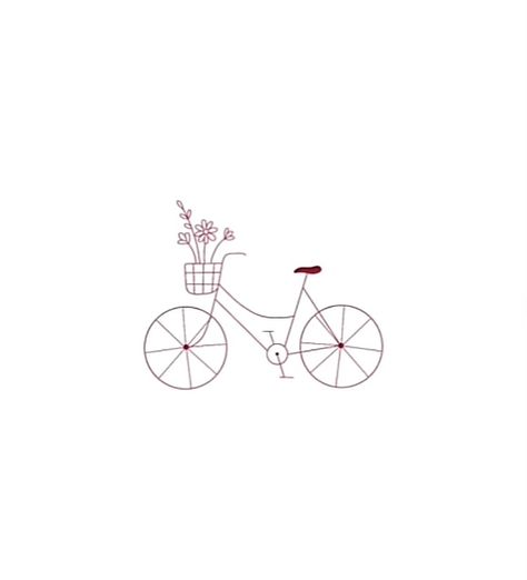 Cute Bike Tattoo, Tiny Bike Tattoo, Tiny Bicycle Tattoo, Bicycle Line Drawing, Simple Bicycle Drawing, Amsterdam Bike Tattoo, Bicycle Tattoo For Women, Bike Illustration Simple, Bike Line Drawing