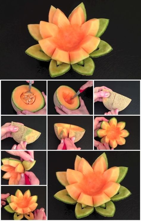 Deco Fruit, Fruits Decoration, Fruit Creations, Fruit Platter Designs, Decorações Com Comidas, Fruit And Vegetable Carving, Fruit Displays, Amazing Food Decoration, Fruit Display