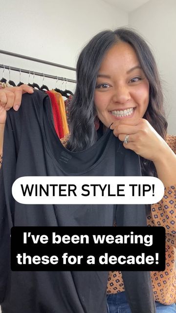 Audrey Tom / Style & Wardrobe on Instagram: "HEATTECHS for the win! (No, this isn’t sponsored. 😆) I’ve been wearing these for like 10+ years. They keep you warmer without adding bulk. SO HELPFUL! They’re stretchy, soft, and comfy! Get them at UNIQLO and wear them under everything—sweaters, blouses, tees—to stay warm! Size up if between! I’m usually size S/M or 6 in clothes and wear these in M." Toms Style, Uniqlo, Stay Warm, Winter Fashion, Blouses, Wardrobe, 10 Things, How To Wear, On Instagram